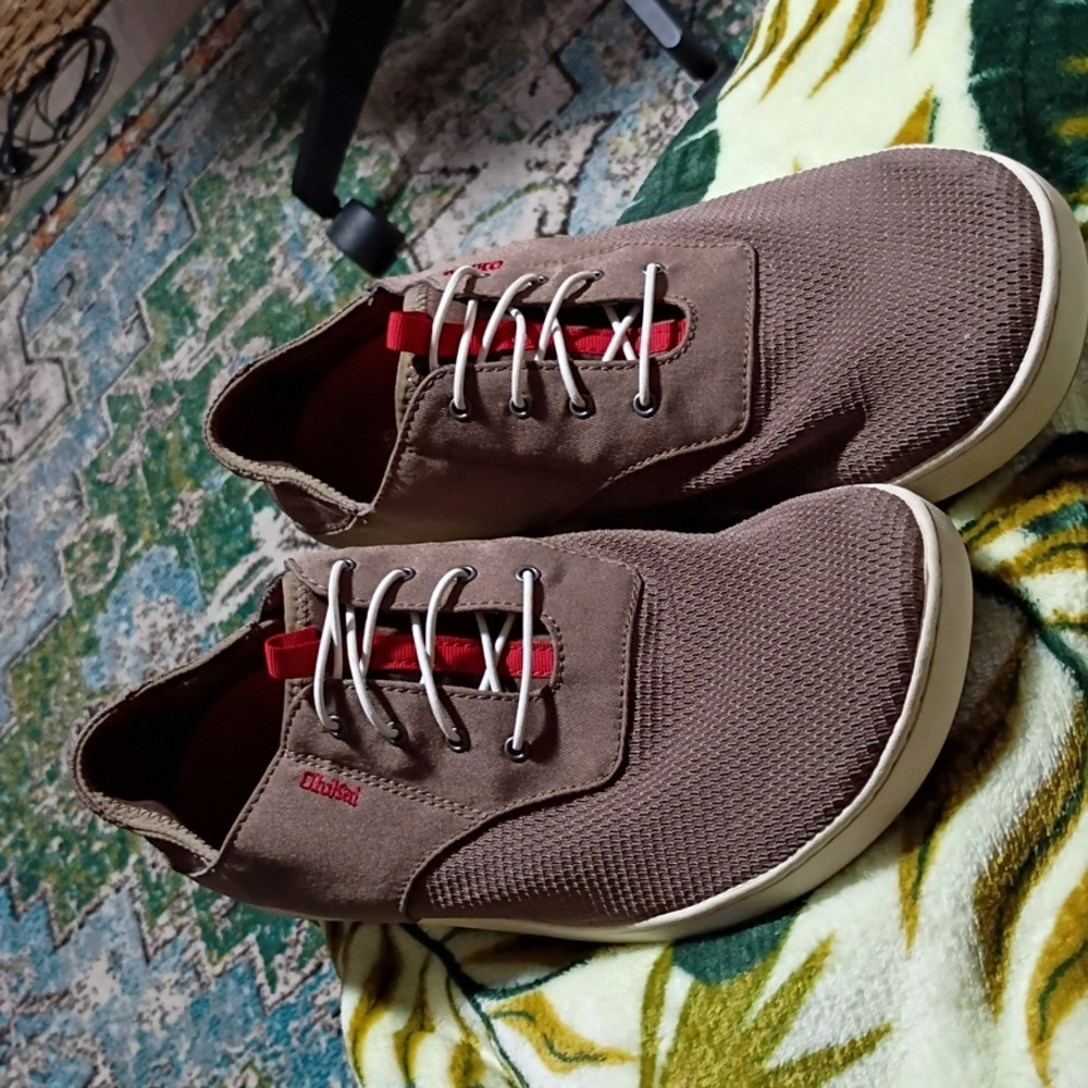 Olukai Nohea Moku Slip-on Shoes Clay/Tapa Color. Men's Size 12